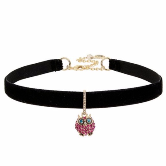 Betsey Johnson Jewelry - Betsey Johnson PINK OWL NECKLACE
